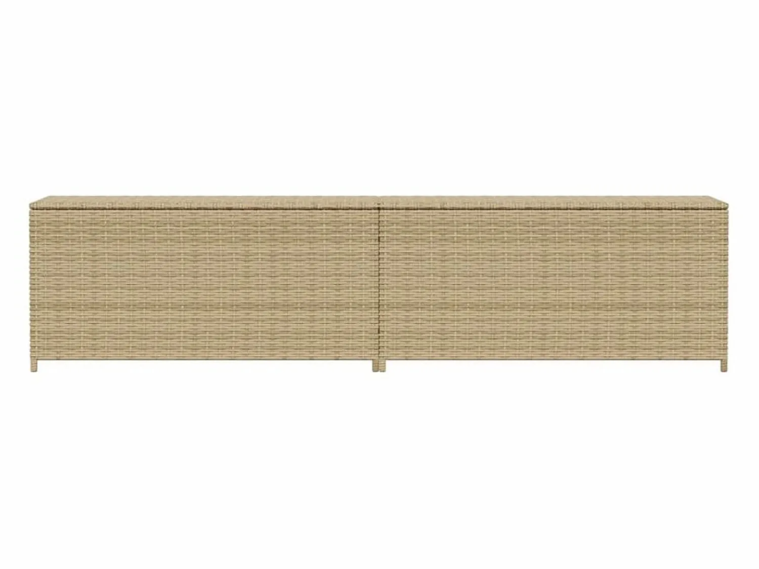 Discount Caja de almacenaje de jardín ratán sintético mezcla 469L Baúl De Jardín