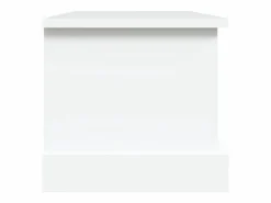 vidaxl Caja de almacenaje de madera de ingeniería blanca 50x30x28 cm