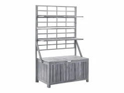 vidaxl Caja de almacenaje de madera maciza de acacia 99x55x160 cm