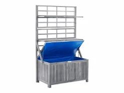 vidaxl Caja de almacenaje de madera maciza de acacia 99x55x160 cm