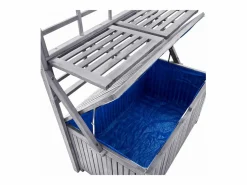 vidaxl Caja de almacenaje de madera maciza de acacia 99x55x160 cm