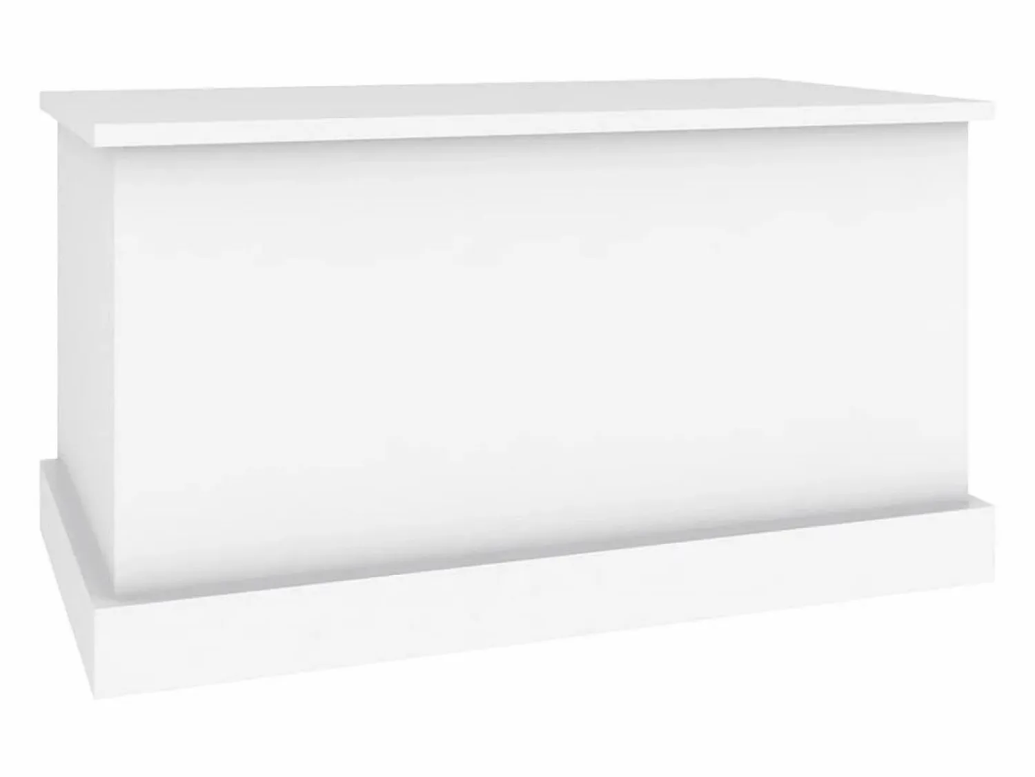 vidaxl Caja de almacenaje de madera de ingeniería blanca 70x40x38 cm