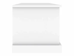 vidaxl Caja de almacenaje de madera de ingeniería blanca 70x40x38 cm