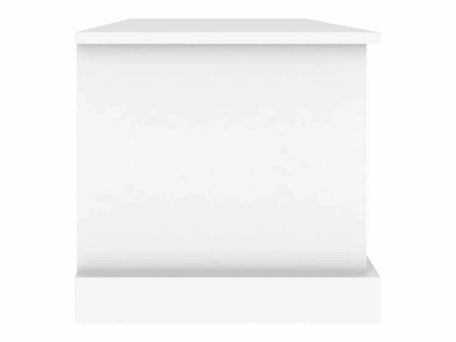 vidaxl Caja de almacenaje de madera de ingeniería blanca 70x40x38 cm