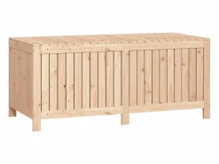 vidaxl Caja de almacenaje jardín madera maciza de pino 147x68x64 cm