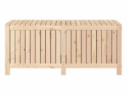 vidaxl Caja de almacenaje jardín madera maciza de pino 147x68x64 cm