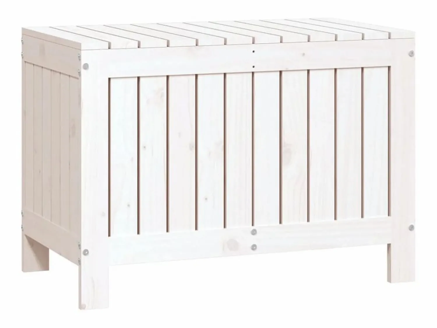 Hot Caja de almacenaje jardín madera de pino 76x42,5x54 cm Baúl De Jardín