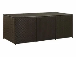 Hot vidaxl Caja de almacenaje jardín ratán sintético marrón 180x90x70 cm Marru00f3n