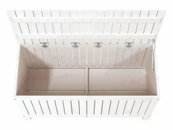 Sale vidaxl Caja de almacenaje jardín madera de pino 115x49x60 cm Blanco