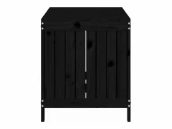Caja de almacenaje jardín madera de pino 121x55x64 cm Baúl De Jardín