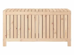 vidaxl Caja de almacenaje jardín madera maciza de pino 121x55x64 cm