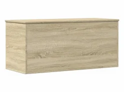 Discount Caja de almacenaje madera ingeniería roble Sonoma 100x42x46 cm Baúl Y Arcón