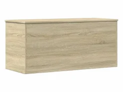 Discount Caja de almacenaje madera ingeniería roble Sonoma 100x42x46 cm Baúl Y Arcón