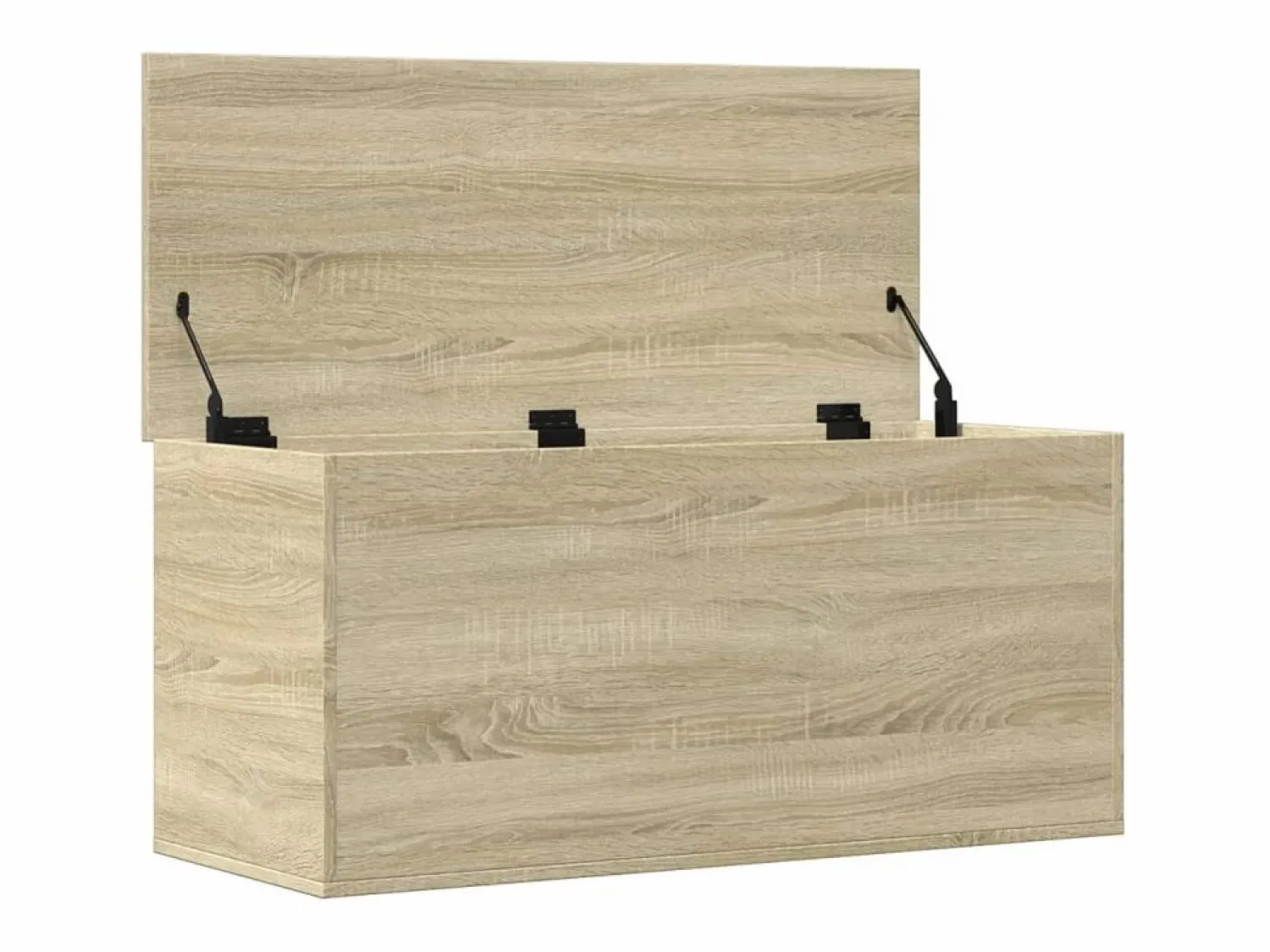 Discount Caja de almacenaje madera ingeniería roble Sonoma 100x42x46 cm Baúl Y Arcón