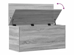 Best Caja de almacenaje madera ingeniería Sonoma 100x42x46 cm Baúl Y Arcón