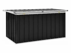 Hot Caja de almacenaje para jardín 129x67x65 cm ES518922 Gris antracita