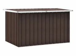 vidaxl Caja de almacenaje para jardín marrón 149x99x93 cm