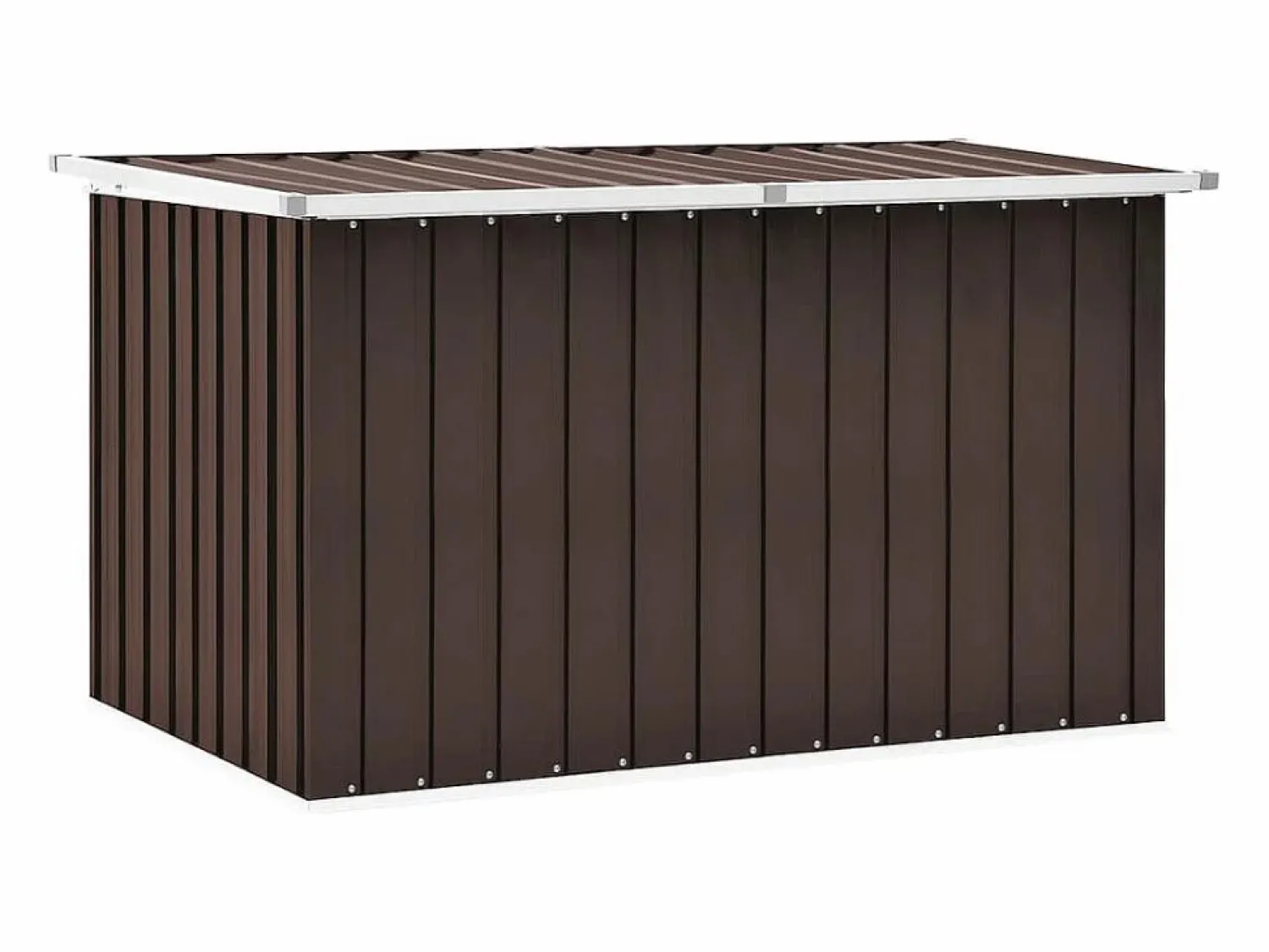 vidaxl Caja de almacenaje para jardín marrón 149x99x93 cm