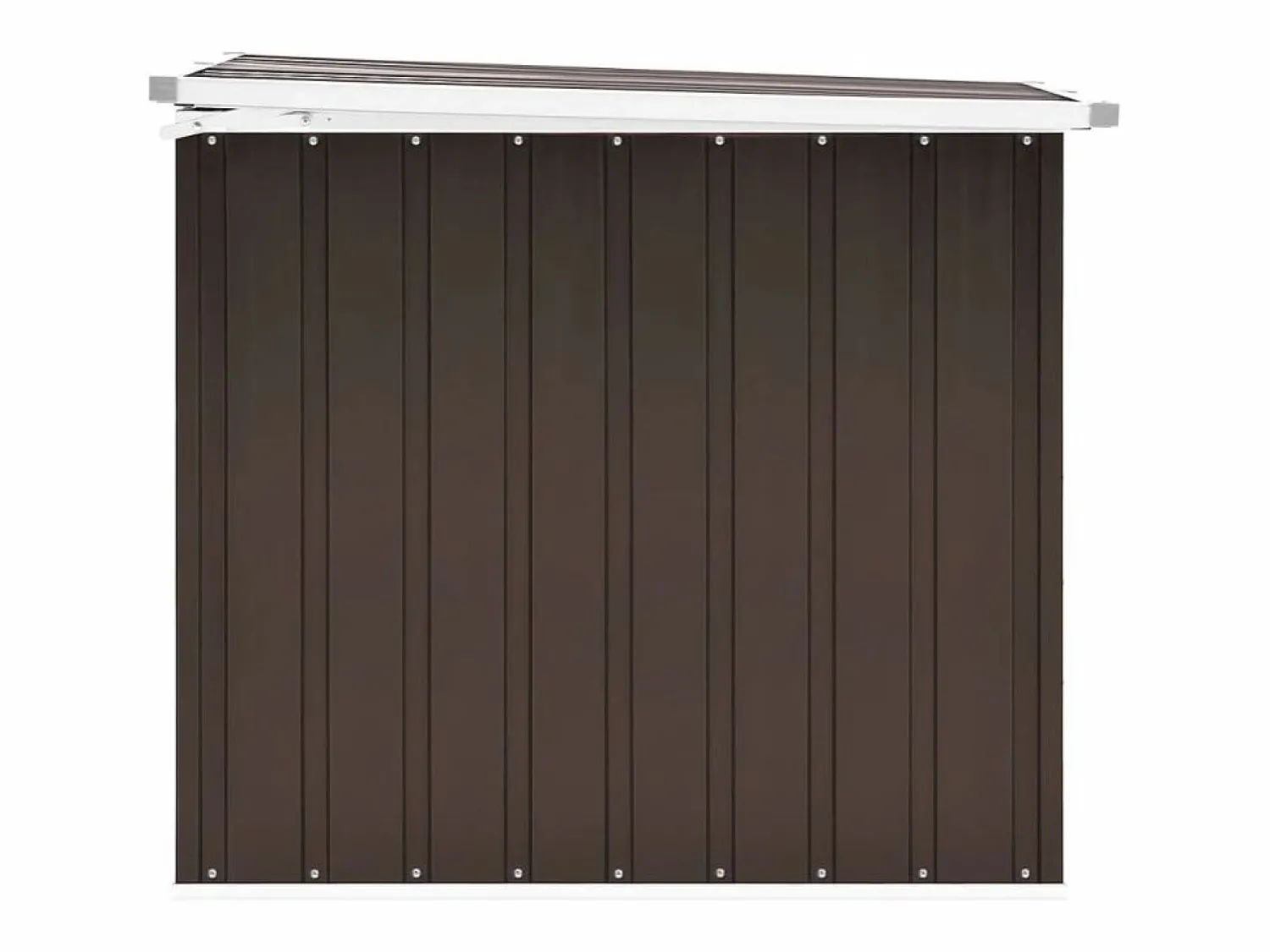 vidaxl Caja de almacenaje para jardín marrón 149x99x93 cm