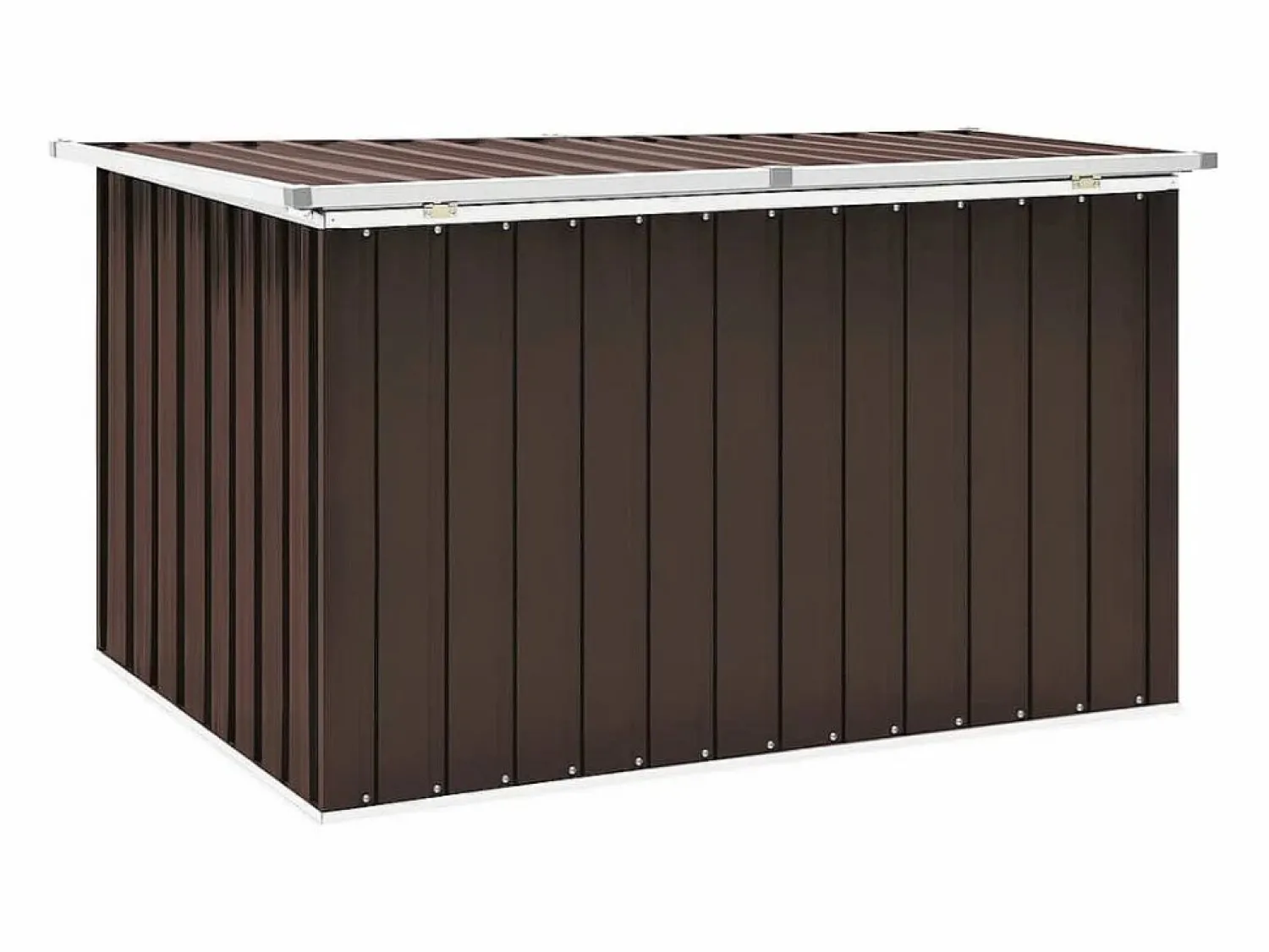 vidaxl Caja de almacenaje para jardín marrón 149x99x93 cm
