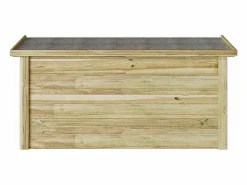 New Caja de almacenaje 44x119x57 cm Madera de pino impregnada Armario De Jardín