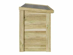 New Caja de almacenaje 44x119x57 cm Madera de pino impregnada Armario De Jardín