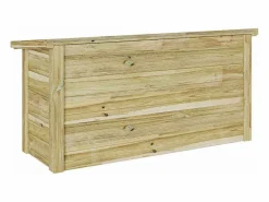 New Caja de almacenaje 44x119x57 cm Madera de pino impregnada Armario De Jardín