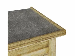 New Caja de almacenaje 44x119x57 cm Madera de pino impregnada Armario De Jardín