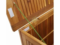 Sale Caja de almacenamiento de jardín 90x50x58 cm madera maciza de acacia Marru00f3n