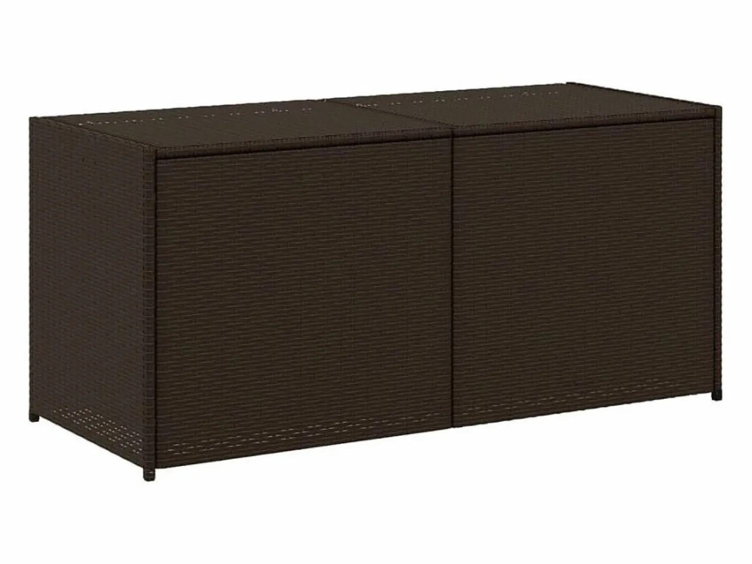 Clearance Caja de almacenamiento de jardín marrón de 283 l de resina tejida Armario De Jardín