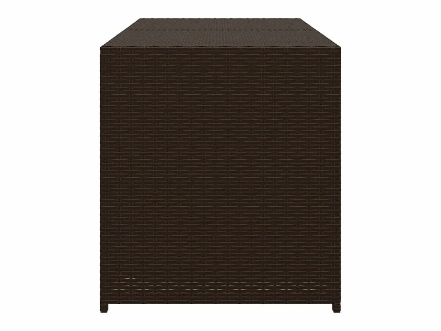 Clearance Caja de almacenamiento de jardín marrón de 283 l de resina tejida Armario De Jardín