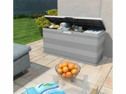 Clearance Caja de almacenamiento de jardín 117x45x56 cm Gris