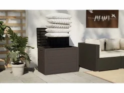 Outlet Caja de almacenamiento de jardín 116x44x55 cm Baúl De Jardín