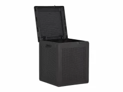 Sale Caja de almacenamiento de jardín 90 L Ratán PP Armario De Jardín