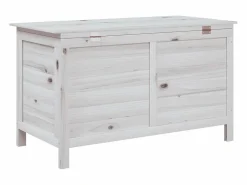 Sale Caja de almacenamiento de jardín blanca de madera maciza de abeto Armario De Jardín
