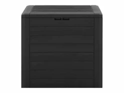 Caja de almacenamiento de jardín Marrón 58,5x46x55 cm Polipropileno