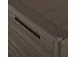 Caja de almacenamiento de jardín Marrón 58,5x46x55 cm Polipropileno