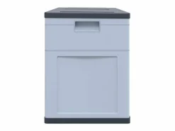 Sale Caja de almacenamiento para jardín 320 L Negro Gris