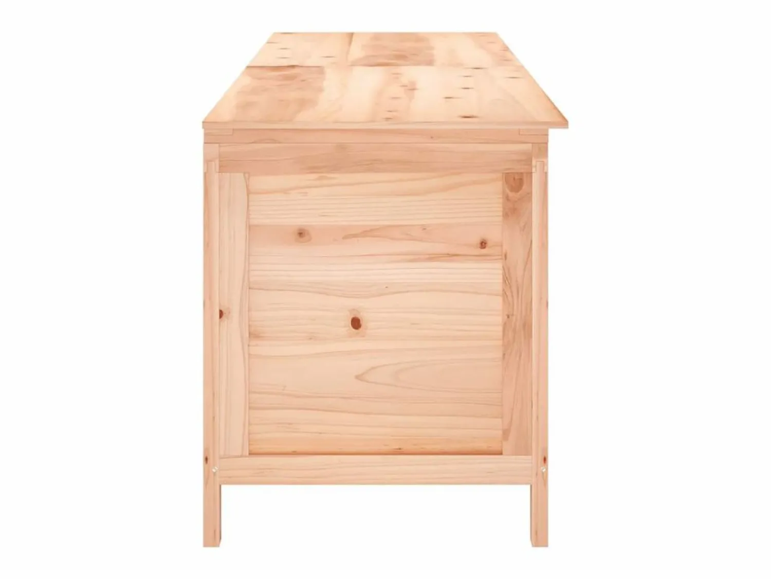 New Caja de almacenamiento para jardín 198,5x50x56,5 cm madera maciza de abeto Marru00f3n