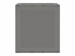 Caja de almacenamiento para jardín 55x53x57 cm PP Gris claro
