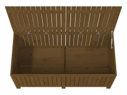 Caja de almacenamiento para jardín color marrón miel, 147 x 68 x 64 cm, madera de pino