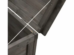 Sale Caja de almacenamiento para jardín de color antracita de madera maciza de abeto. Armario De Jardín