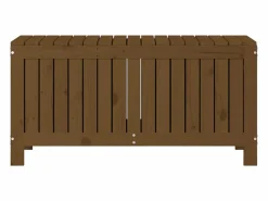 Caja de almacenamiento para jardín color marrón miel, 108 x 42,5 x 54 cm, madera de pino Armario De Jardín