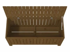 Caja de almacenamiento para jardín color marrón miel, 108 x 42,5 x 54 cm, madera de pino Armario De Jardín