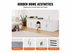 Sale Caja de Arena para Gatos SucceBuy, Muebles Ocultos de Madera, 57,9 Pulgadas, Color Higiene Y Cuidado De Mascotas