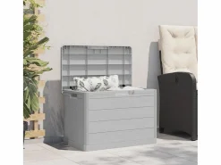Hot Caja de cojín para exterior 77,5x44,5x53 cm polipropileno Gris