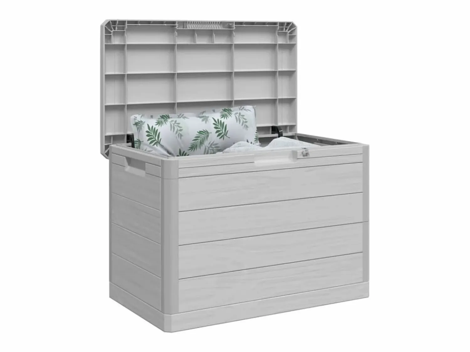 Hot Caja de cojín para exterior 77,5x44,5x53 cm polipropileno Gris