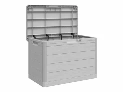 Hot Caja de cojín para exterior 77,5x44,5x53 cm polipropileno Gris