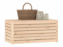 Caja de jardín 101x50,5x46,5 cm madera maciza de pino Armario De Jardín