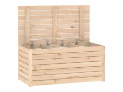 Caja de jardín 101x50,5x46,5 cm madera maciza de pino Armario De Jardín
